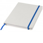 Блокнот Spectrum A5 с белой бумагой и цветной закладкой, белый/ярко-синий