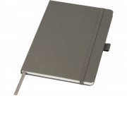 Блокнот Honua форматом A5 из переработанной бумаги с обложкой из переработанного ПЭТ, сумеречный серый