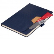 Блокнот А5 из RPET Harvey, 80 листов FSC бумага, синий