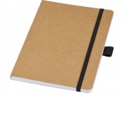 Блокнот Berk формата из переработанной бумаги, черный