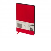 Скетчбук Sketch & Art в мягком переплете 140х210 мм, 100 л. черной бумаги 100 гр., красный