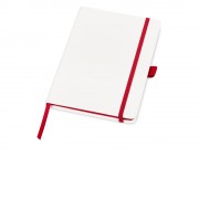 Блокнот ColorNote White, твердая обложка A5, 80 листов, белый с красным