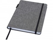 Блокнот Orin, формат А5, из переработанного ПЭТ, серый яркий