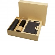 Carmen подарочный набор из блокнота формата А5 в твердой обложке и шариковой ручки - сплошной черный