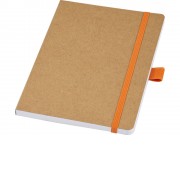 Блокнот Berk формата из переработанной бумаги, оранжевый