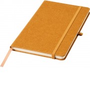 Блокнот Atlana размером A5 с отделкой из кусочков кожи, светло-коричневый