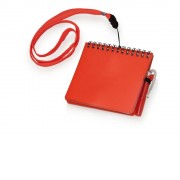 Блокнот А6 Журналист с ручкой, красный