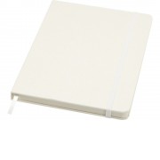 Bass блокнот формата А5 из переработанных материалов, с линованными страницами - Белый