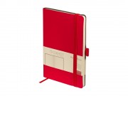 Блокнот А5 City Flex на резинке, красный