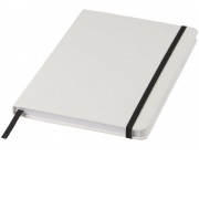 Блокнот Spectrum A5 с белой бумагой и цветной закладкой, белый/черный