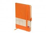 Блокнот А5 City на резинке, оранжевый