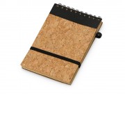 Блокнот B7 Forli с обложкой из пробки, натуральный
