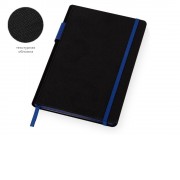 Бизнес блокнот Bossy с цветным срезом, твердая обложка, 128 листов, черный и синий