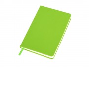 Бизнес-блокнот C2 софт-тач, твердая обложка, 128 листов, зеленое яблоко