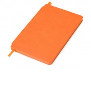 Блокнот Notepeno 130x205 мм с тонированными линованными страницами, оранжевый