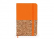 Блокнот А6 IRIS с комбинированной обложкой, натуральный/оранжевый