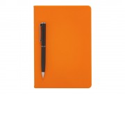 Бизнес-блокнот С3 софт-тач с магнитом, твердая обложка, 128 листов, оранжевый