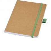 Блокнот Berk формата из переработанной бумаги, зеленый