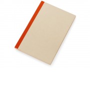 Блокнот А5 из переработанного тростника и RPET Adiantum, 80 листов, гибкая обложка, красный