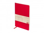 Блокнот А5 Megapolis Flex Velvet, красный