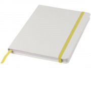 Блокнот Spectrum A5 с белой бумагой и цветной закладкой, белый/желтый