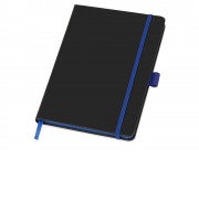 Блокнот Color edge A5, черный/ярко-синий