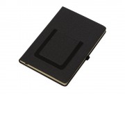 Блокнот Pocket 140*205 мм с карманом для телефона, черный