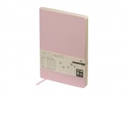 Скетчбук Sketch & Art в мягком переплете 140х210 мм, 100 л. бежевой бумаги 100 гр., розовый