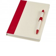 Блокнот размером A5 и шариковая ручка Dairy Dream, красный