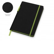 Бизнес блокнот Bossy с цветным срезом, твердая обложка, 128 листов, черный и зеленое яблоко