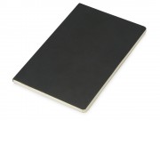 Блокнот Wispy линованный в мягкой обложке, черный