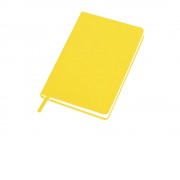 Бизнес-блокнот C2 софт-тач, твердая обложка, 128 листов, желтый