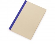 Блокнот А5 из переработанного тростника и RPET Adiantum, 80 листов, гибкая обложка, синий