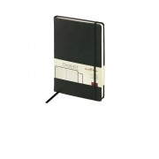 Блокнот А5 Megapolis Velvet на резинке, черный