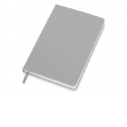 Бизнес-блокнот C2 софт-тач, твердая обложка, 128 листов, серый