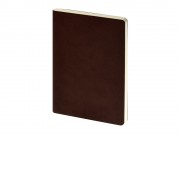 Бизнес тетрадь А5 Megapolis flex 60 л. soft touch клетка, коричневый