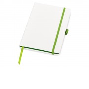 Блокнот ColorNote White, твердая обложка A5, 80 листов, белый и зеленое яблоко