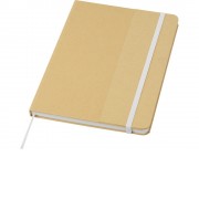 Nelida блокнот формата А5 в твердой обложке из переработанного картона - Белый