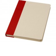 Liliana блокнот формата А5 в твердой обложке из пластика из сахарного тростника - красный кирпичный