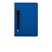 Бизнес-блокнот С3 софт-тач с магнитом, твердая обложка, 128 листов, синий