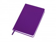 Бизнес-блокнот C2 софт-тач, твердая обложка, 128 листов, фиолетовый