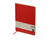 Скетчбук Sketch & Art в мягком переплете 179х250 мм, 80 л. бежевой бумаги 100 гр., красный