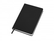 Бизнес-блокнот C2 софт-тач, твердая обложка, 128 листов, черный