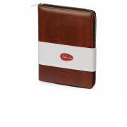 Бизнес-блокнот на молнии А5 Fabrizio, 80 листов, коричневый