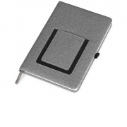 Блокнот Pocket 140*205 мм с карманом для телефона, серый