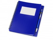 Блокнот Контакт с ручкой, синий