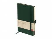 Блокнот А5 City Flex на резинке, зеленый