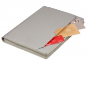 Портфолио А4 из RPET на молнии Harvey, 40 л FSC бумаги, серый