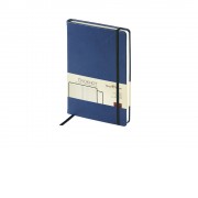 Блокнот А5 Megapolis Velvet на резинке, темно-синий