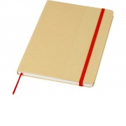 Nelida блокнот формата А5 в твердой обложке из переработанного картона - Красный